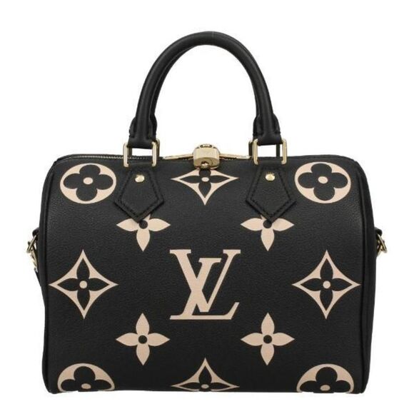 Louis Vuitton Speedy Bandouliere 25 Handbag Bicolor Monogram Leather - Picture 1 of 9